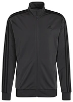 adidas Mens adidas Essentials Warm-Up 3-Stripes Track Jacket - Mens Solid Grey/Black Size L