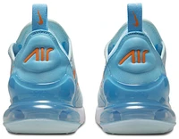 Nike Boys Air Max 270 - Boys' Grade School Shoes Glacier Blue/Total Orange/Aquarious Blue