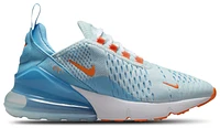 Nike Boys Air Max 270 - Boys' Grade School Shoes Glacier Blue/Total Orange/Aquarious Blue