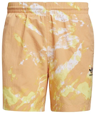 adidas Originals Mens adidas Originals All Day I Dream About Summer Woven TieDye Shorts - Mens Hazy Orange Size S