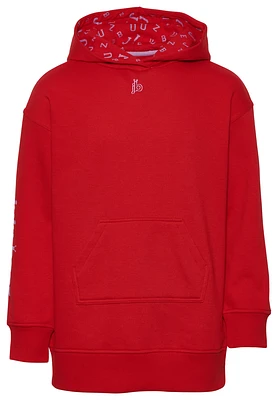 JuJuBeez Girls Elongated Pullover Hoodie - Girls' Grade School Red/White