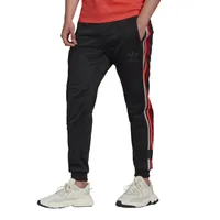 adidas Originals Mens adidas Originals Chile Track Pants - Mens Black/Red Size S