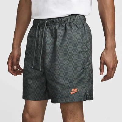 Nike Mens Club Essentials Woven Flow Shorts - Sequoia/Cosmic Clay/Vintage Green