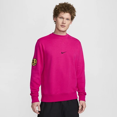Nike Mens Nike Club Crew Surf - Mens Fireberry Size M