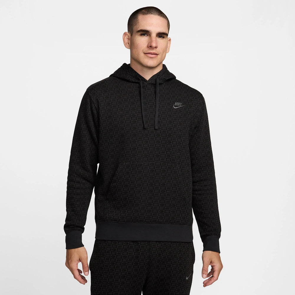 Nike Mens NSW Club Pullover BB Hoodie - Off Noir/Black