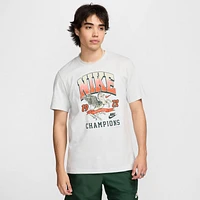 Nike Mens Club Swoosh T-Shirt - Grey/Red/Multi