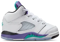 Jordan Boys Retro 5 OG - Boys' Toddler Shoes White/Purple