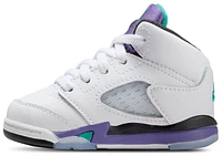 Jordan Boys Retro 5 OG - Boys' Toddler Shoes White/Purple