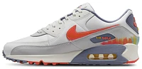 Nike Mens Air Max 90 Premium - Shoes Summit White/Bright Crimson/Ashen Slate