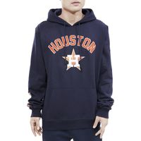 Pro Standard Astros Stacked Logo Hoodie - Men's