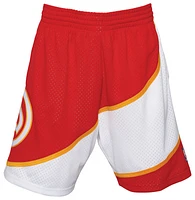 Mitchell & Ness Mens Mitchell & Ness Hawks Shorts - Mens Red/Black Size S