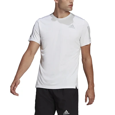 adidas Mens Own The Run T-Shirt - White/Silver