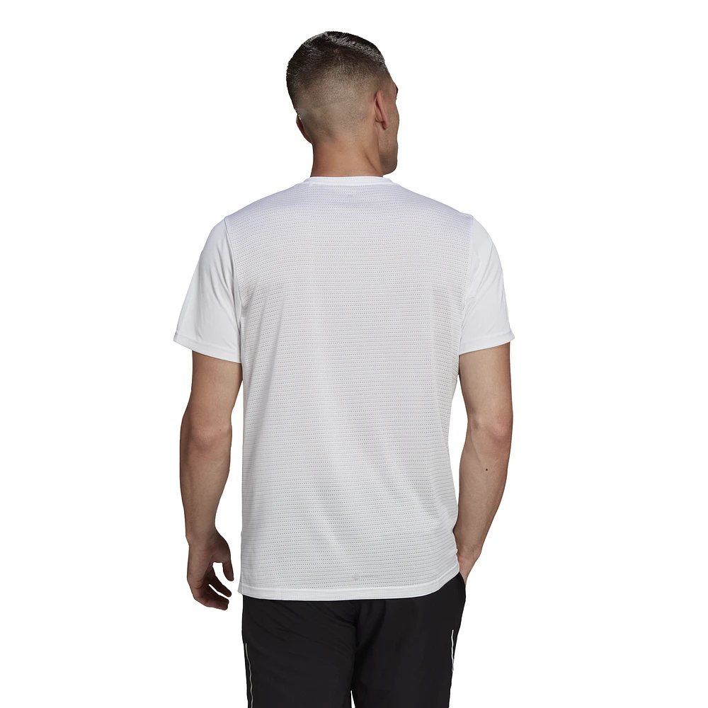 adidas Mens Own The Run T-Shirt - White/Silver