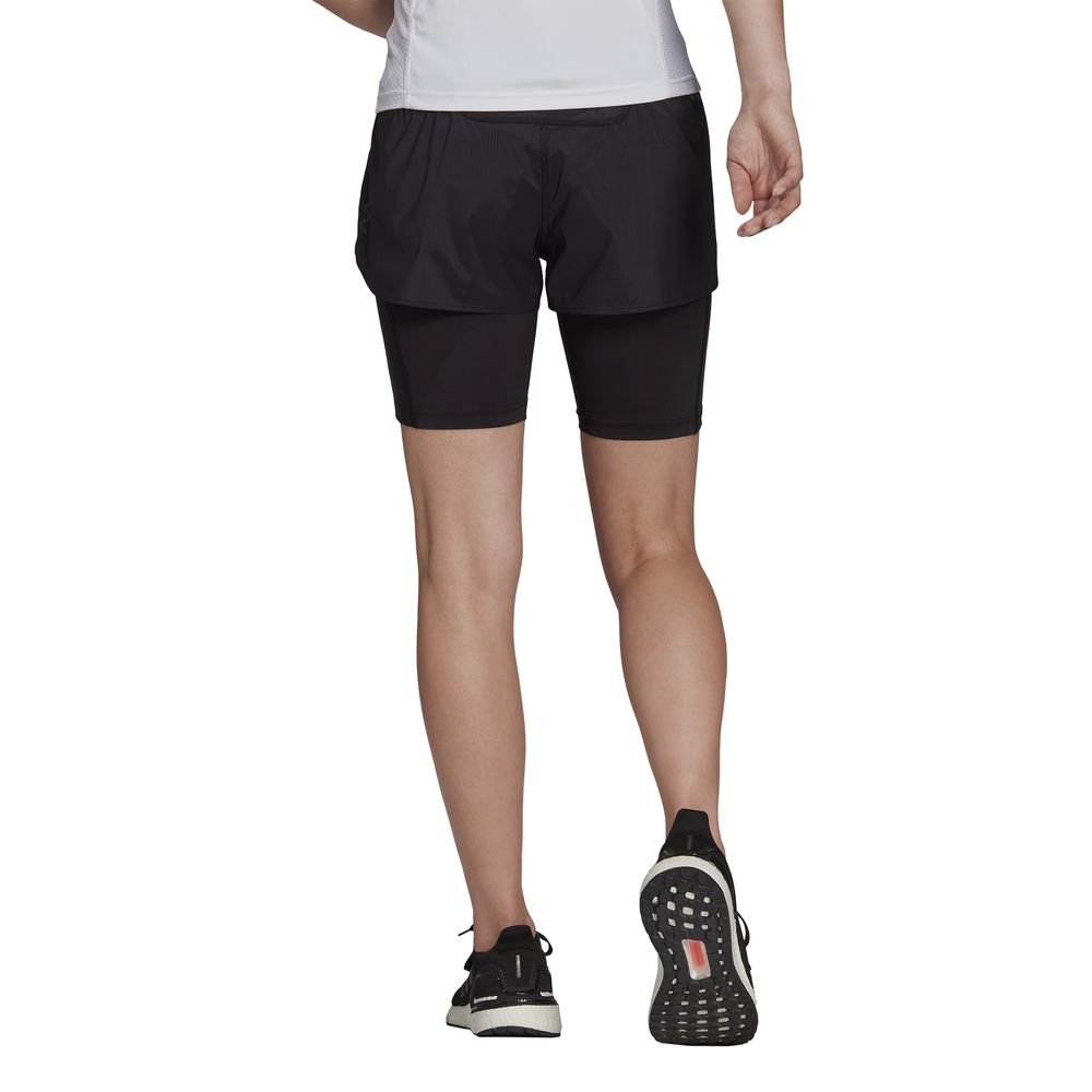 Adidas Run Fast Two-in-One Running Shorts