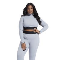 Reebok Cardi B Plus Sized Long Sleeve Top - Women's