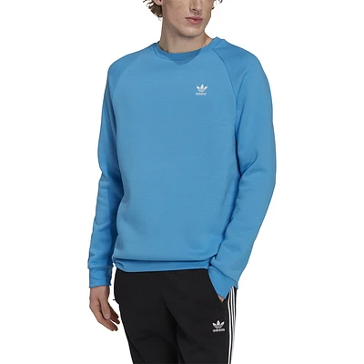 adidas Originals Mens Adicolor Essentials Trefoil Crewneck Sweatshirt - Pulse Blue