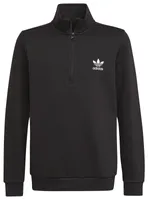 adidas Originals Boys Adicolor Half-Zip Sweatshirt - Boys' Grade School Black
