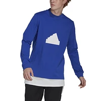 adidas Mens Sportswear Long Sleeve T-Shirt - Blue