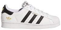 adidas Originals Boys adidas Originals Superstar - Boys' Grade School Running Shoes White/Black/Gold Size 04.0