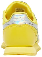 Reebok Girls Reebok Classic Leather - Girls' Preschool Running Shoes Yellow/Silver Size 02.5