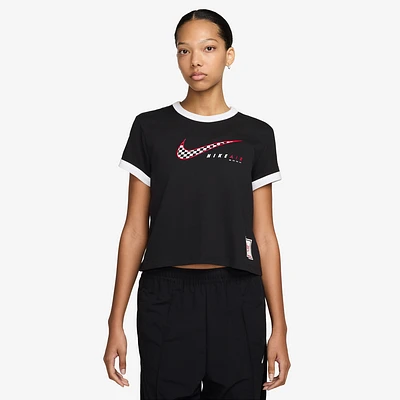 Nike Club Moto Short Sleeve T-Shirt - Women's