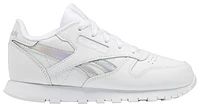 Reebok Girls Reebok Classic Leather - Girls' Preschool Shoes White Size 03.0