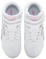 Reebok Girls Reebok Freestyle Hi - Girls' Preschool Shoes White Size 03.0