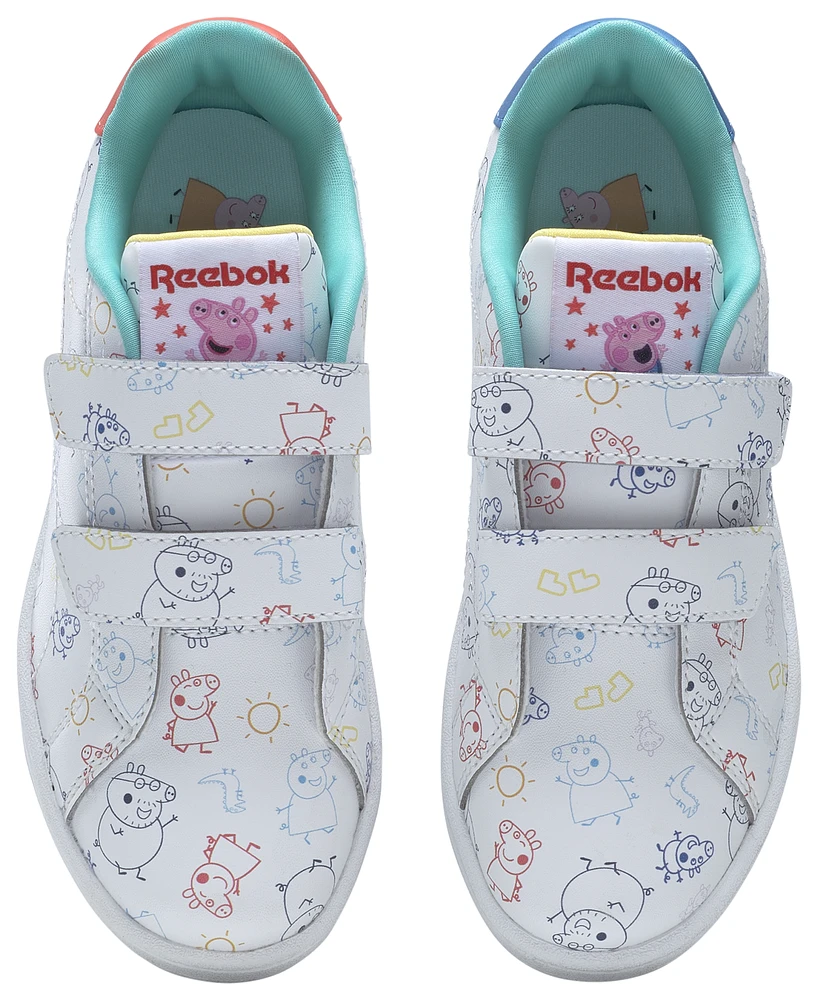 Reebok Girls Reebok Complete Clean 2.0 - Girls' Preschool Basketball Shoes White/Blue/Yellow Size 01.0