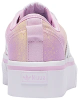 adidas Originals Girls Nizza Platform - Girls' Grade School Shoes Pink/Yellow/White