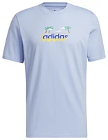 adidas Mens Beach T-Shirt - Blue/Blue