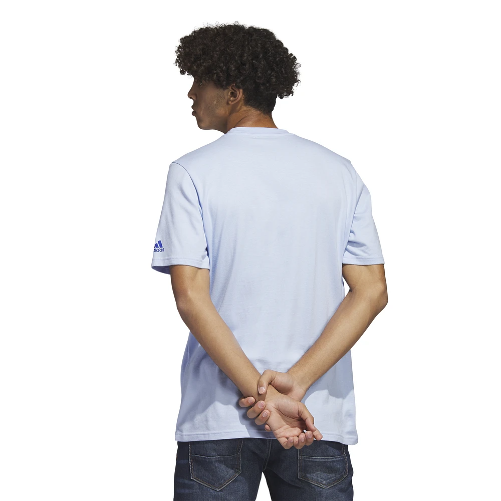 adidas Mens Beach T-Shirt - Blue/Blue