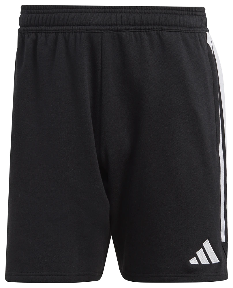 adidas Mens Tiro 23 Fleece Shorts - Black/White