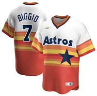 Nike Mens Craig Biggio Astros Cooperstown Collection Player Jersey - White/White