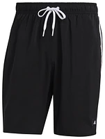 adidas Mens Future Icons 3-Stripes Classic Swim Shorts - Black/White