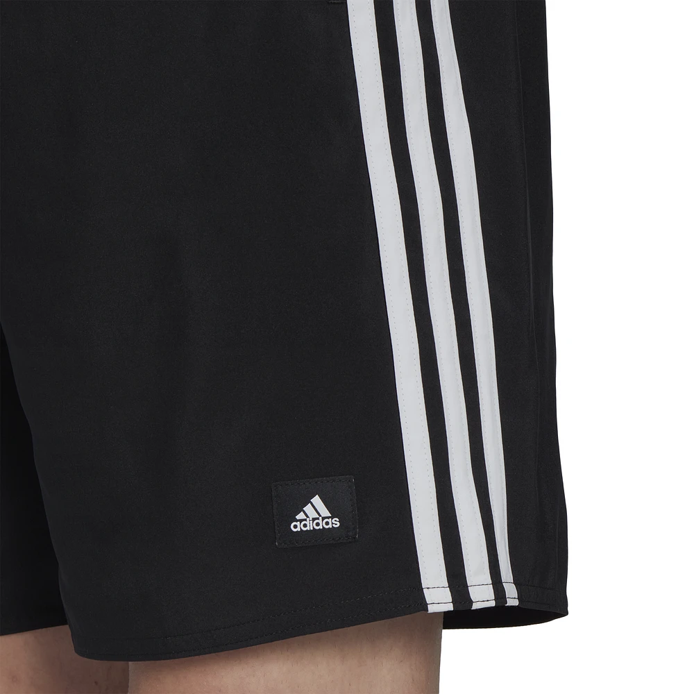 adidas Mens Future Icons 3-Stripes Classic Swim Shorts - Black/White