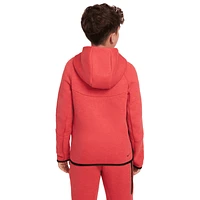 Nike Boys Tech Fleece Full-Zip - Boys' Grade School Red/Black