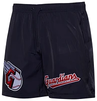 Pro Standard Mens Cleveland Guardians Dbl Logo Woven Short - Navy/Navy