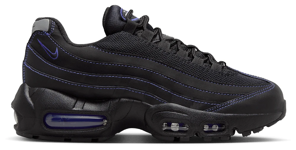 Nike Boys Air Max 95 - Boys' Grade School Shoes Black/Persian Violet/Grey
