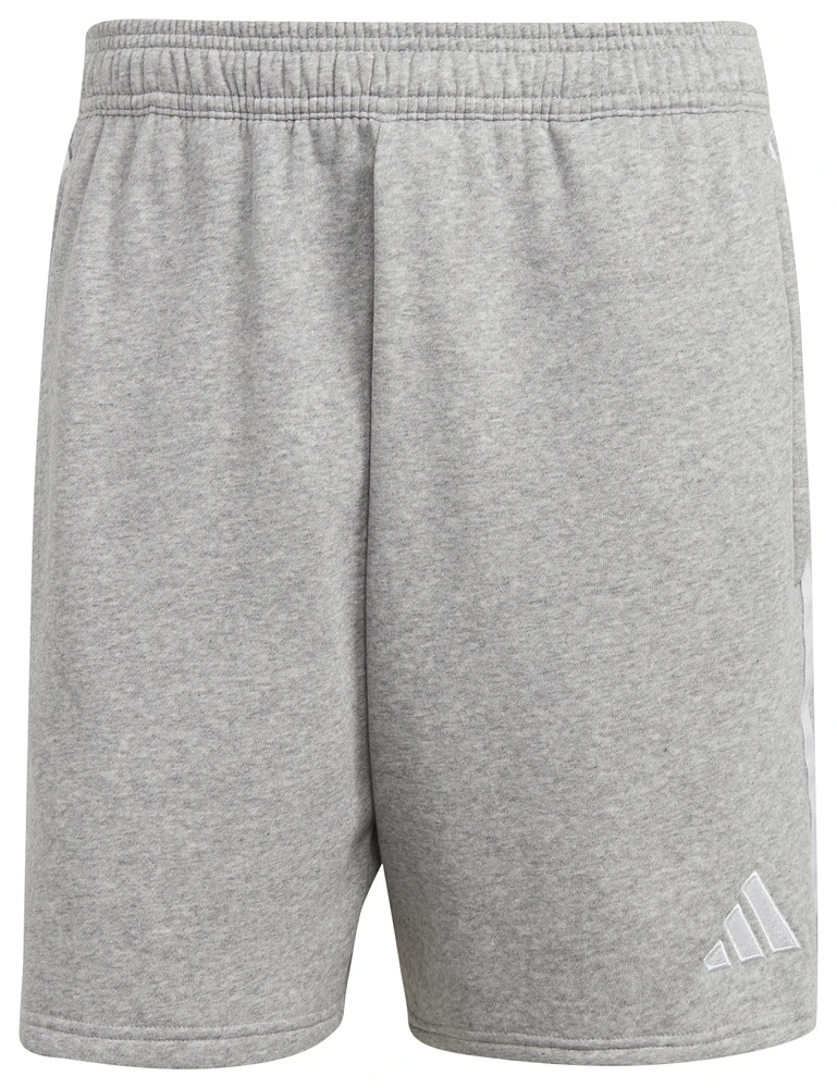 adidas Mens Tiro 23 Fleece Shorts - Grey/White