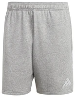 adidas Mens adidas Tiro 23 Fleece Shorts - Mens Grey/White Size S