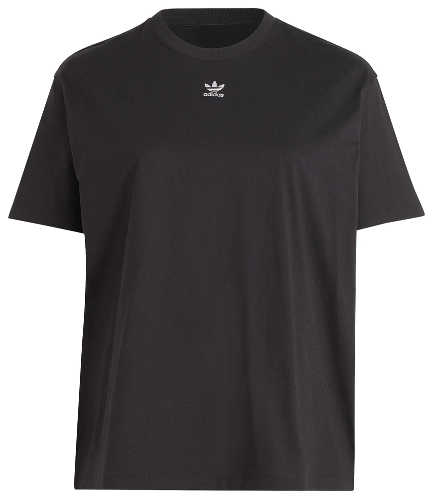 adidas Originals Womens adidas Originals Adicolor Plus Size Essential T-Shirt - Womens Black