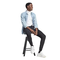 adidas Mens adidas Essentials Fleece Tapered Cuff Big Logo Pants - Mens Black Size XXL