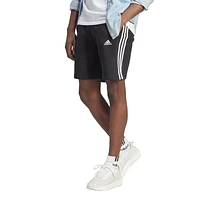 adidas Mens Essentials Fleece 3-Stripes Shorts - Black