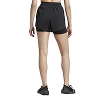 adidas Womens Stella McCartney TruePurpose 2-in-1 Shorts - Black