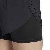 adidas Womens Stella McCartney TruePurpose 2-in-1 Shorts - Black