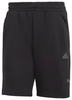 adidas Mens Gameday Fleece Shorts - Black/Grey