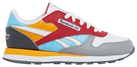 Reebok Boys Classic Leather - Boys' Grade School Basketball Shoes Collegiate Gold/Digital Blue/Vector Red