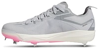 adidas Mens adiZero Electric+ Metal Dugout - Baseball Shoes Black/Team Light Grey/White