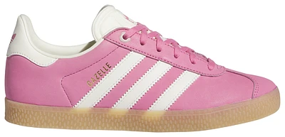 adidas Originals Girls Gazelle - Girls' Grade School Skate Shoes Pink Fusion/Ivory