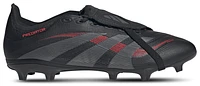 adidas Mens Predator League Folded Tongue FG/MG - Soccer Shoes Black/Grey/Lucid Red